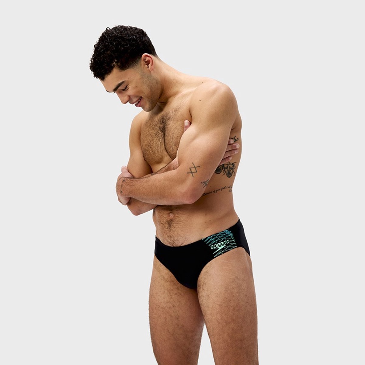Speedo Medley Logo 7 Cm Zwemslip Zwart UK 36 Man — afbeelding 9