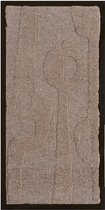 Wanddecoratie Devin Beige - Wool Hanging 40 x 80 cm - Luxe Wanddecoratie van Wol
