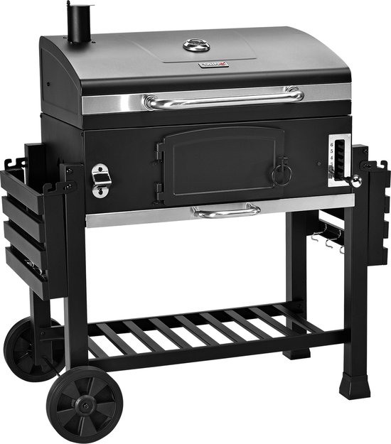 TAINO HERO XXL Set - Smoker BBQ Grillwagen Houtskoolgrill Grill Smoker Afzuigkap — afbeelding 3