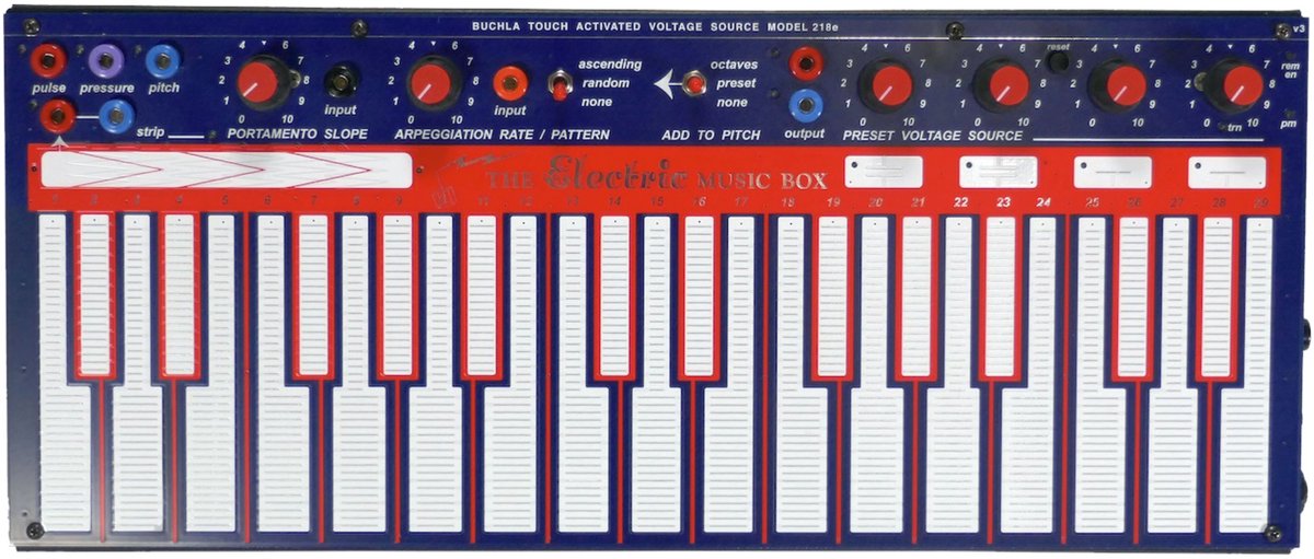 Buchla LEM218 - MIDI Keyboard - 29 toetsen - Capacitive Touch - CV/MIDI output