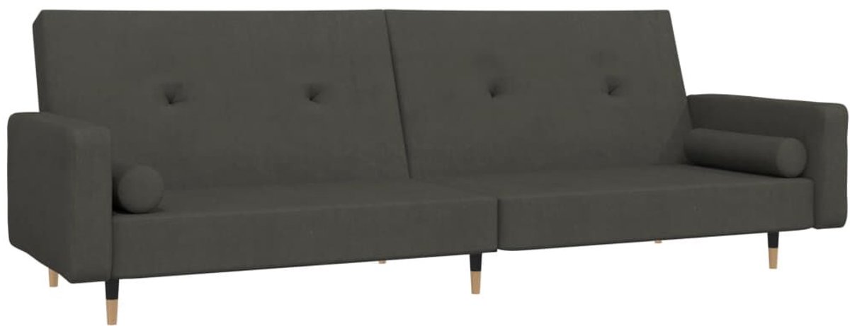 Slaapbank - Uitklapbaar - Slaapstoel - Logeerbed - Zetelbed - Slaapfauteuil - Vouwbed - 2 persoons - Zeer comfortabel - Donkergrijs