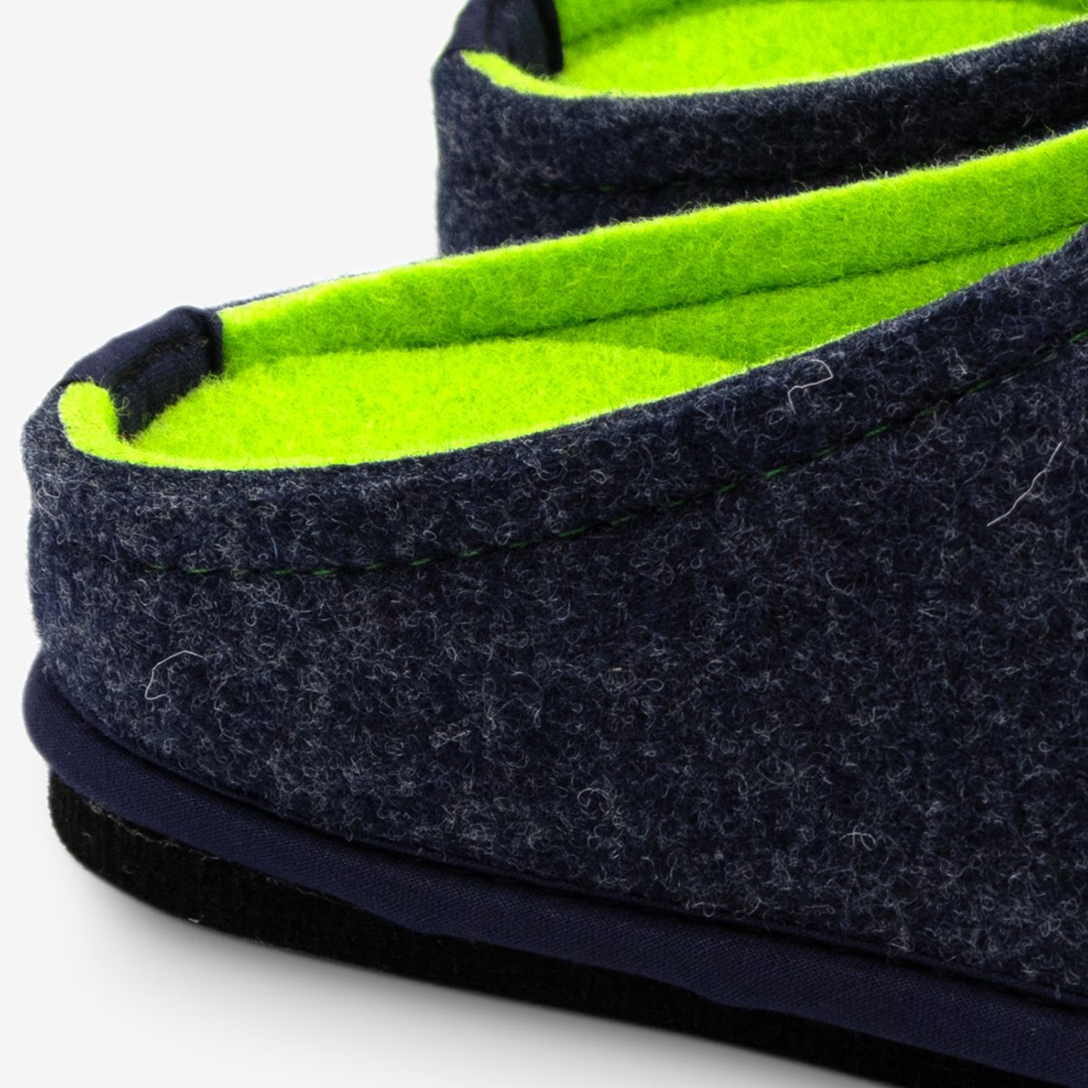 Löwenweiss Hausschuhe Easy Bicolor 6800BC Blue-Fluo Green-46
