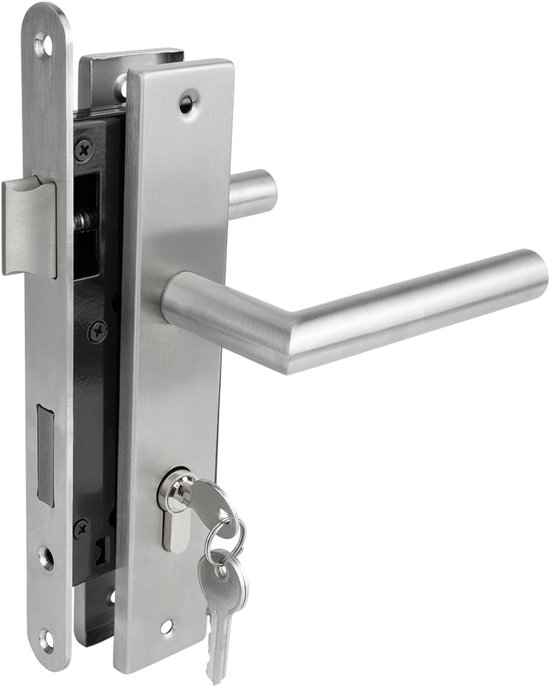 Wovar compleet poortslot RVS voor enkele tuindeur