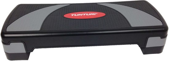 Tunturi Aerobic Step Compact - Fitness step verstelbaar - Aerobics stepper - Zwart - Incl. gratis fitness app