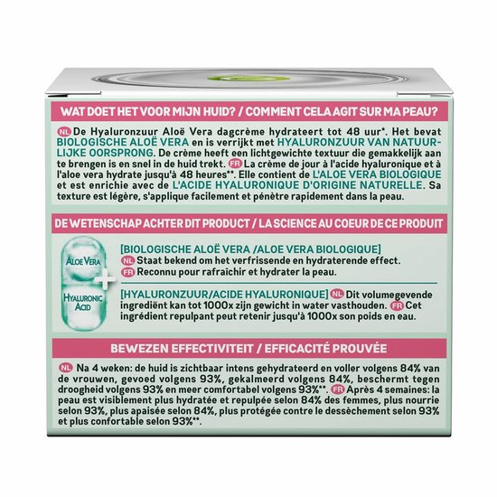 Garnier - SkinActive Hyaluronzuur Aloë Vera Hydraterende Dagcrème - 3 x 50 ml - Voordeelverpakking