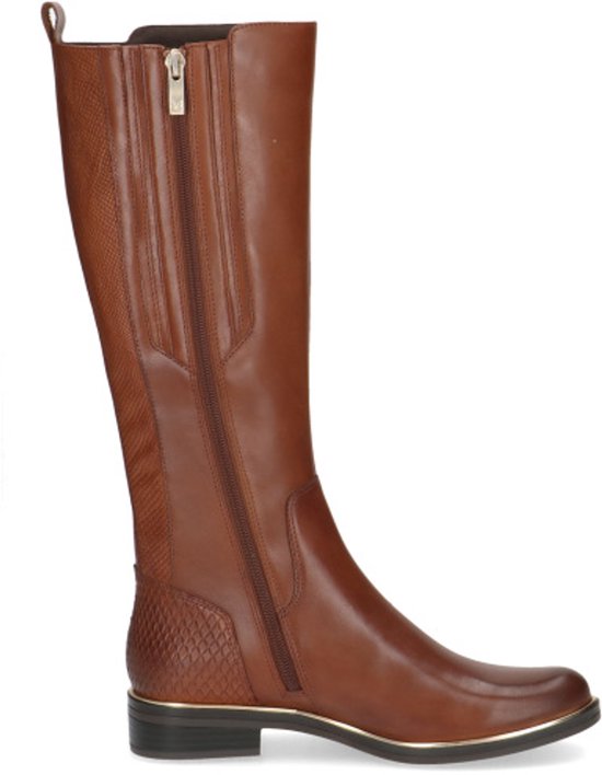 Bottes femmes femme Caprice en cuir Cognac Combi - Cognac - 37