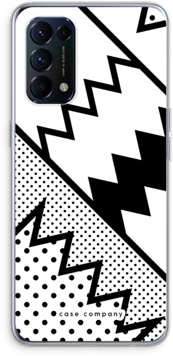 Case Company® - Hoesje geschikt voor Oppo Find X3 Lite hoesje - Pop Art #5 - Soft Cover Telefoonhoesje - Bescherming aan alle Kanten en Schermrand