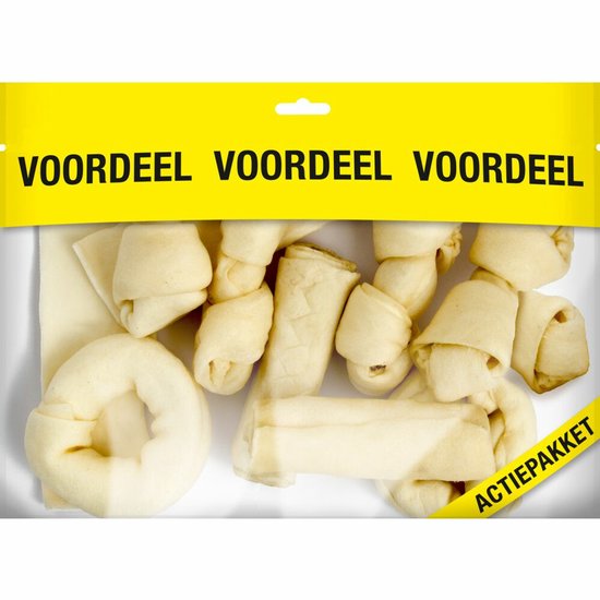 Voskes Blanke Kauwkluiven Mix - 8 x 420 gr - Voordeelverpakking