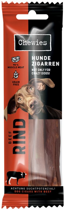 Chewies Hondensigaar Rund - 10 x 75 gr - Voordeelverpakking