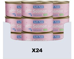 Kattenvoer Prins Soft Paté Kabeljauw - Monoproteïne Natvoeding - 24x70g Graanvrij