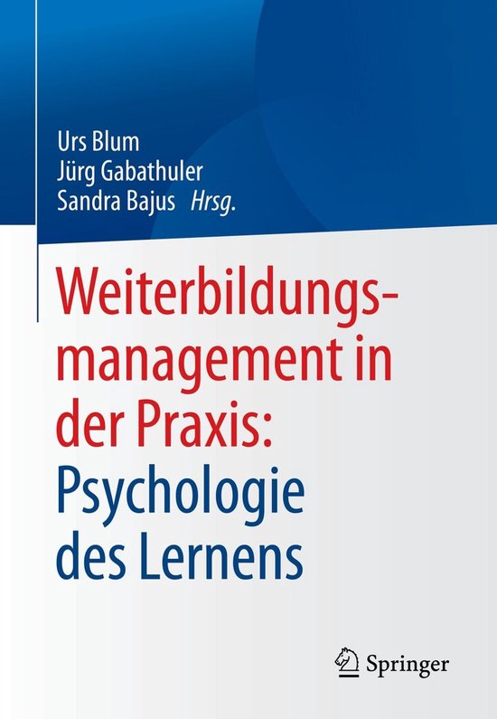 Psychology (German Language) - Weiterbildungsmanagement in d ... - cover