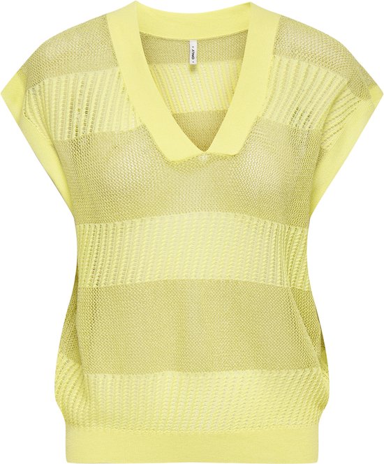 ONLY - ONLNOELLE SS STRUCTURE GLITTER VNECK KNT - Filles - T-shirts