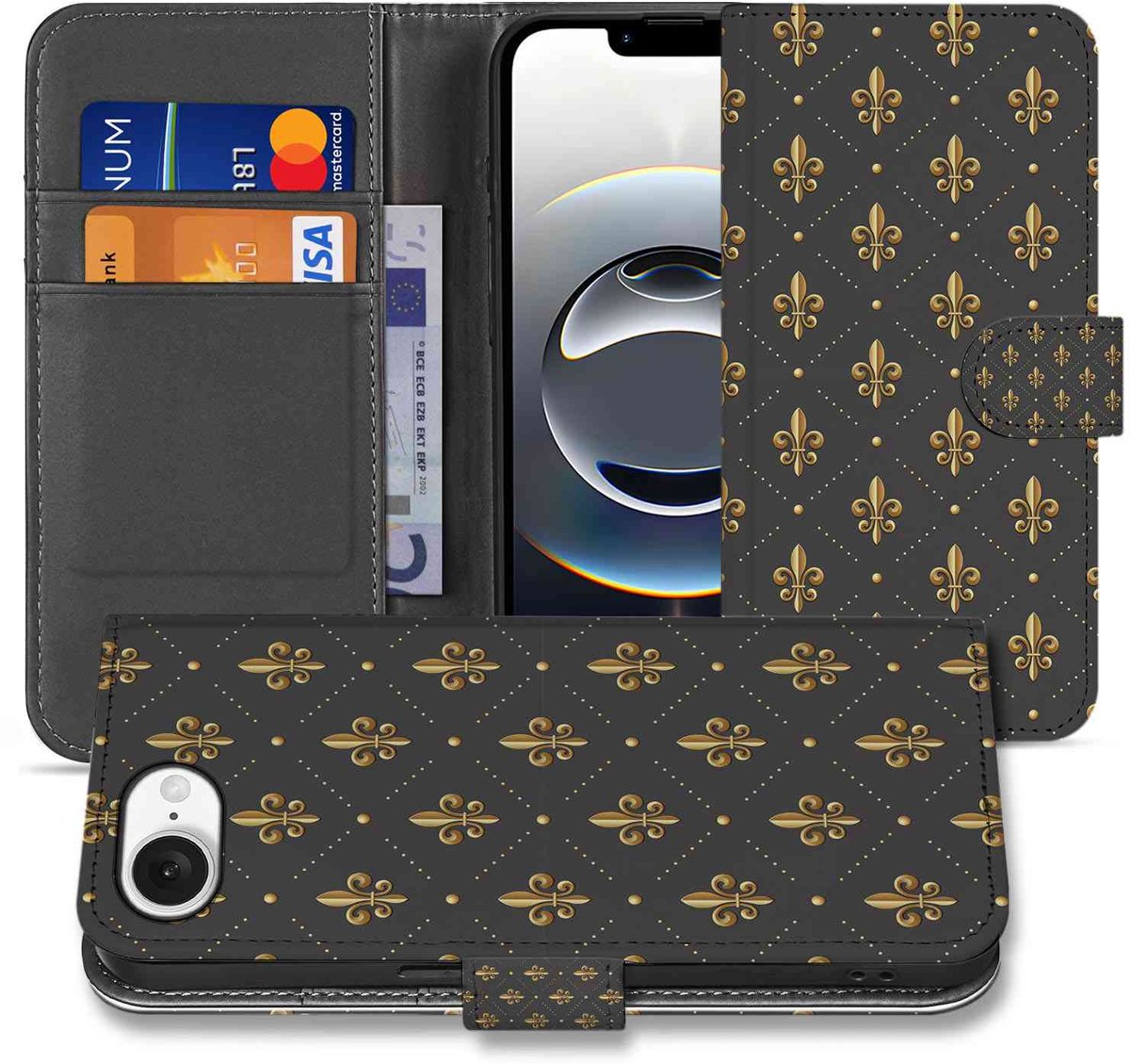 iPhone 16e/17e Telefoon Hoesje Franse Lelie