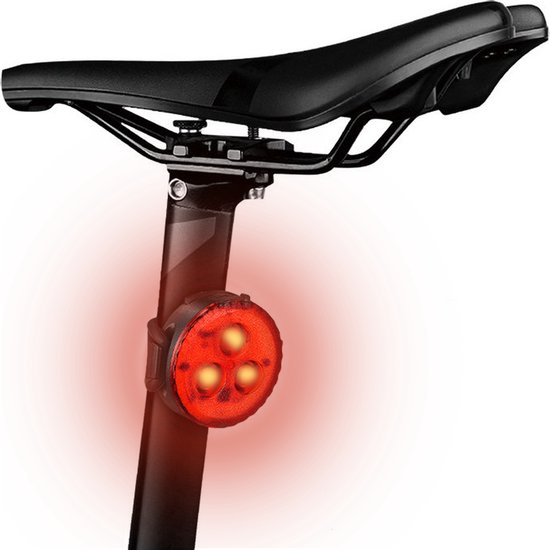 O.Leo - Fietsverlichting USB oplaadbaar - Spatwaterdicht - 4 lichtstanden - Voorlicht fiets & Achterlicht — afbeelding 3