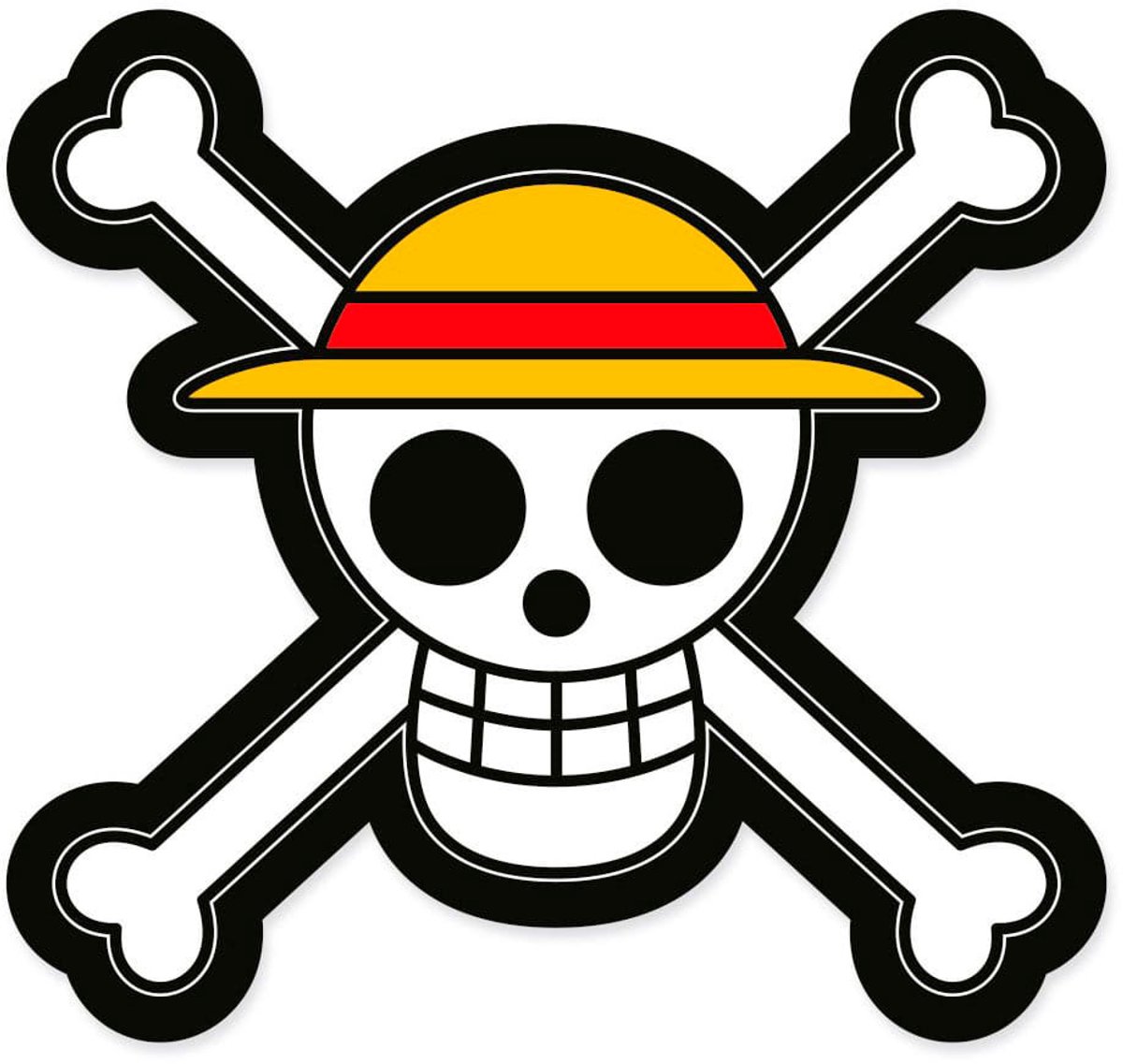 Herding One Piece Pillow Jolly Roger 33 cm Kussens
