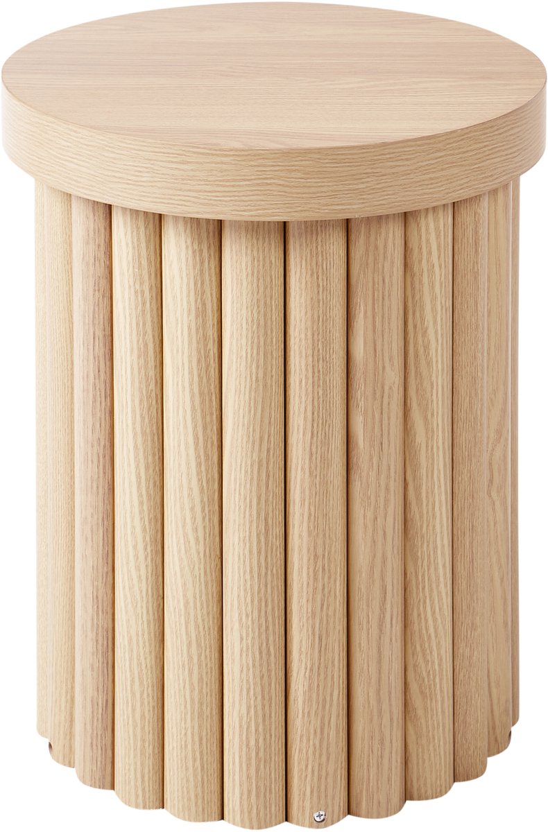 GENOLA - Bijzettafel - Lichthout - MDF