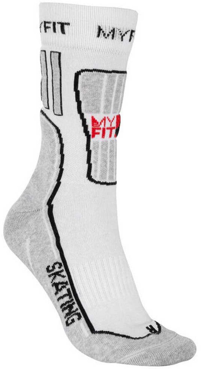 Myfit Skating Socks Fitness Half Lange Sokken Wit EU 42-45 Man