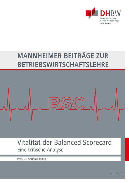Mannheimer Beiträge zur Betriebswirtschaftslehre 1/2022 - V ... - cover
