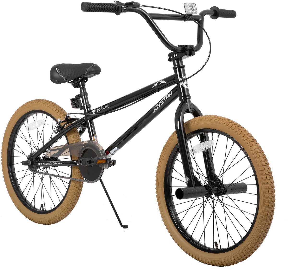 Joystar Brockway BMX-fiets - 20 inch - Handrem - Remmen - Achter V-brake - Pegs - Bruin - Geschikt voor buitenactiviteiten in de lente