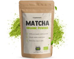 Cupplement Matcha Poeder Biologisch 90 gram - Thee – Energie - Matcha Poeder - 90 dagen voorraad per zakje