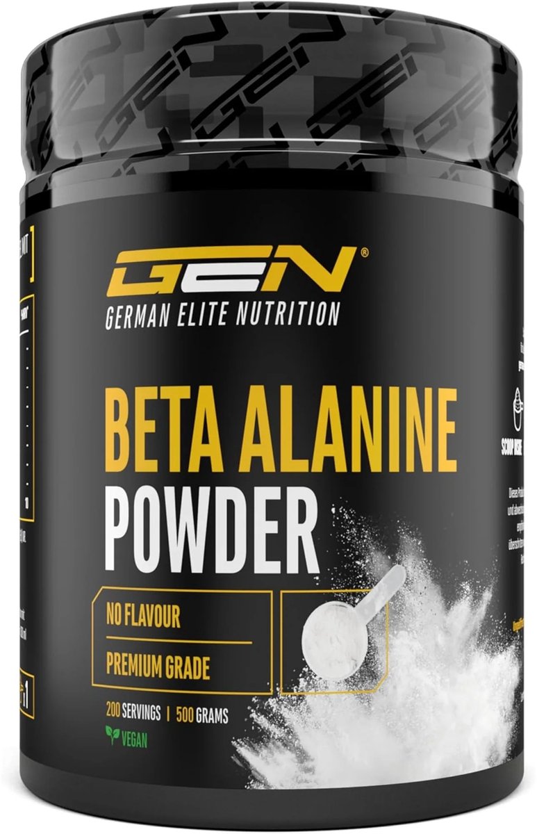 Beta Alanine - 500 g zuiver poeder zonder toevoegingen - +99% zuiverheid - 100% Beta Alanine aminozuur - Veganistisch