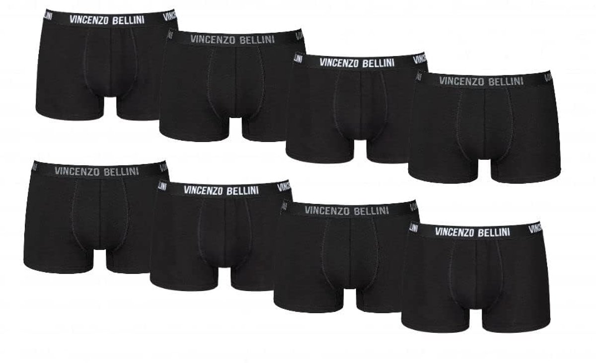 Comfortabele Hipster Boxershorts voor Heren - Set van 8 of 12 Stuks in Diverse Kleuren