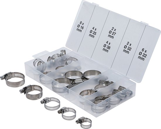 Slangklem - Slangklemmen in Box (26 delig) van Höfftech — afbeelding 5