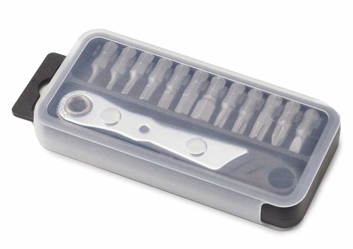Bonin Reversible Dopsleutel Met 12 Doppen Zilver 2-8 mm