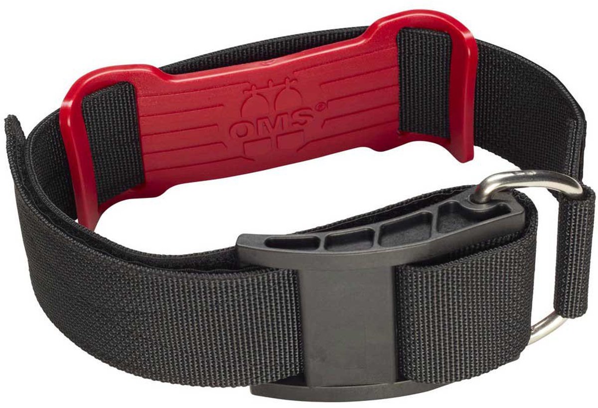 Oms 2´´ Nylon Cam Band With Plastic Steel Buckle Duikflesband Zwart
