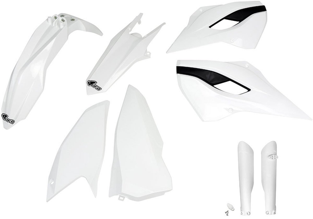 Ufo Husqvarna Te/tx/fe 2015-2016 Hukit615f-041 Fork Protectors & Plastic Set Wit
