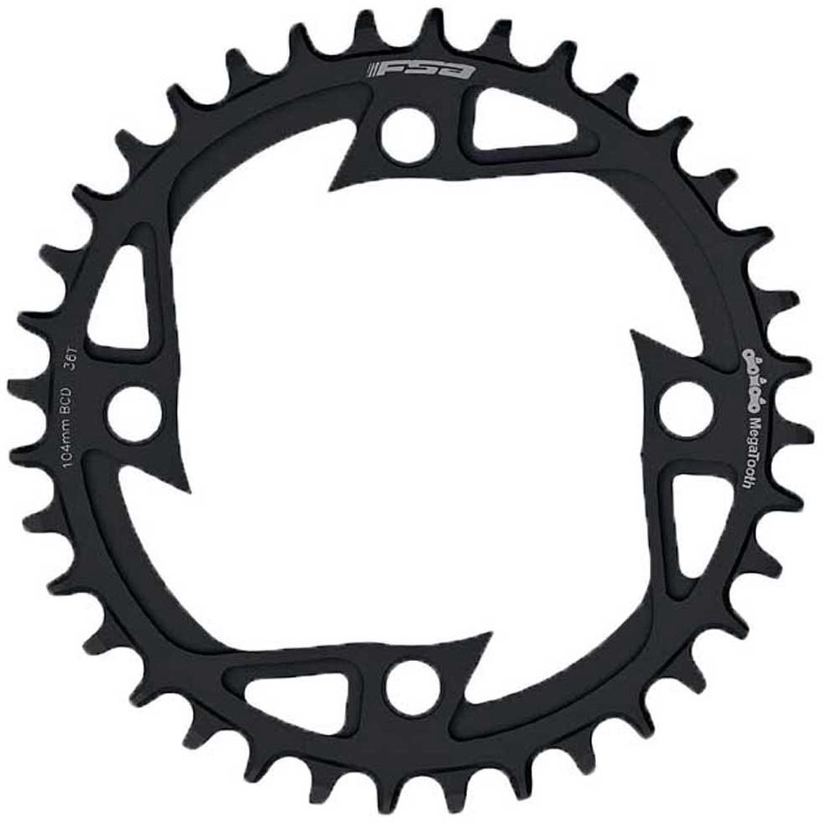 Fsa V-shape 104 Bcd Kettingblad Zilver 36t