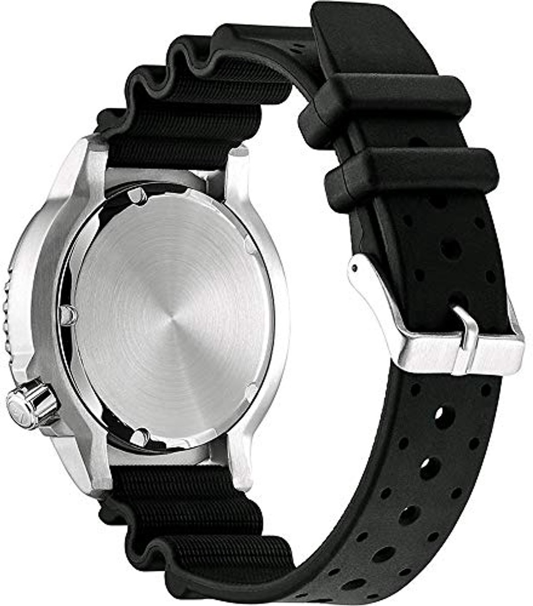 Analoog Eco-Drive Polshorloge voor Heren met Elastische Band