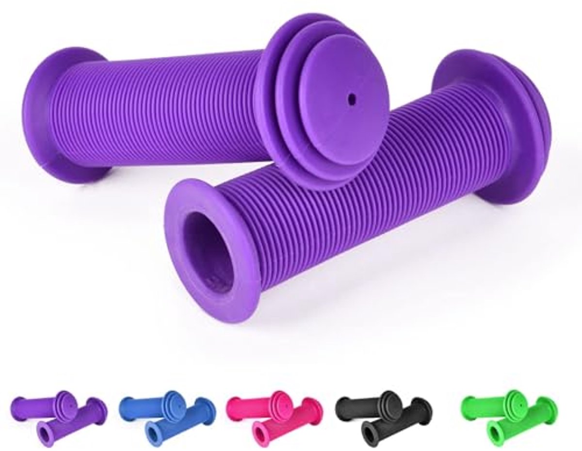 Antislip Kinderfietshandgrepen voor Stuur - 22 mm - Optimale Stootbescherming voor Fietsen en Scooters