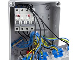 Stopcontactverdeler 4 x 230V met CEE en LS, Perfect voor Bouwstroom