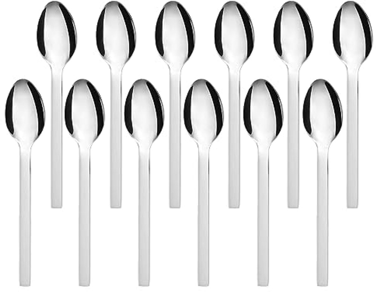 Set van 12 Dessertlepels en Koffielepels van Roestvrij Staal 18/10