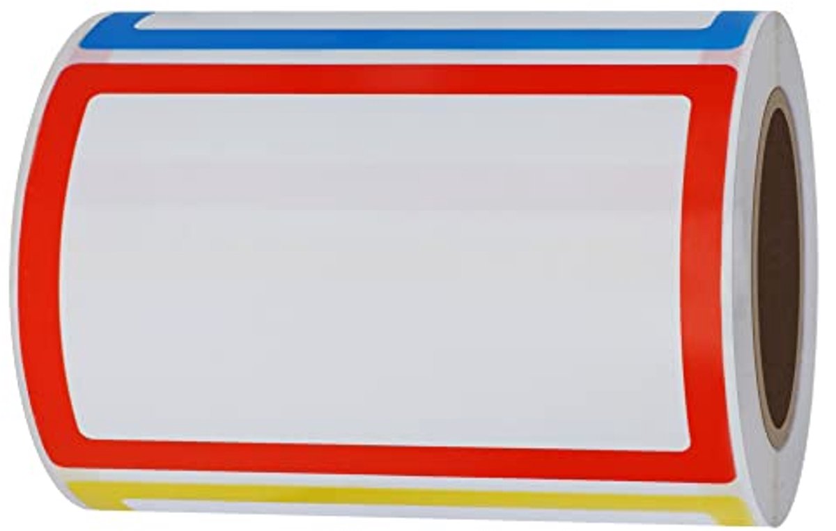 Kleurrijke Naam Stickers voor Kleding, Kantoor en School - 200 Stuks