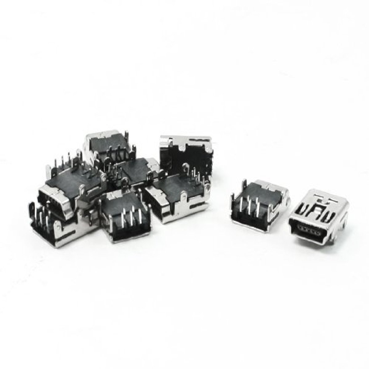 Rechte Hoek PCB Mount USB B Type Vrouwelijke Jack - 10 Stuks