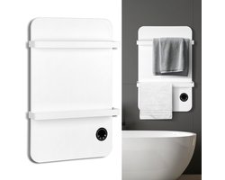 Handdoekdroger infrarood verwarming 600W - Smart App geschikt voor afstandsbediening, incl. voor slaapkamer, woonkamer, badkamer etc.