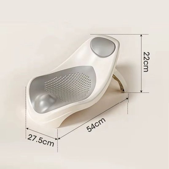 Basoo 2-in-1 Baby Badzitje – Comfortabele & Veilige Draagbare Baby Bath Seat in Roze