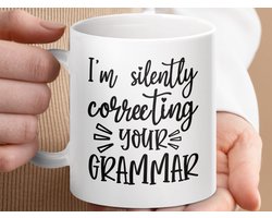 Mok, Grammar Correcting Mug, Funny Mug, Gift for Teacher, Novelty Coffee Mug, Sarcastic Mug, Language Lover Gift, Editor Gift, Writer Mug