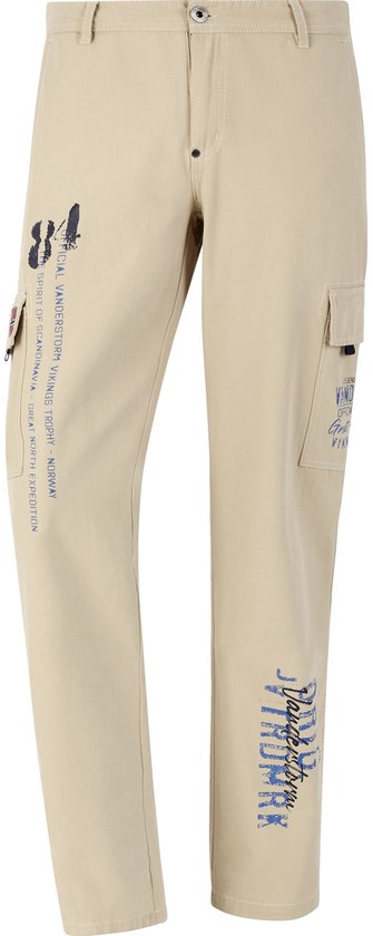 Jan Vanderstorm regular fit broek STEEN Plus Size rood
