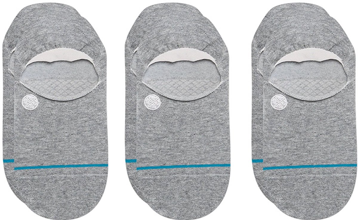 Stance unisex casual 3P footies icon grijs