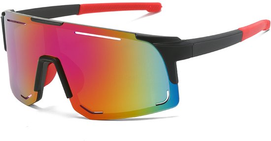 Heren sportzonnebril dames outdoor activiteiten gepolariseerde zonnebril mountainbike racefiets fietsen ski zonnebril UV400 kleur