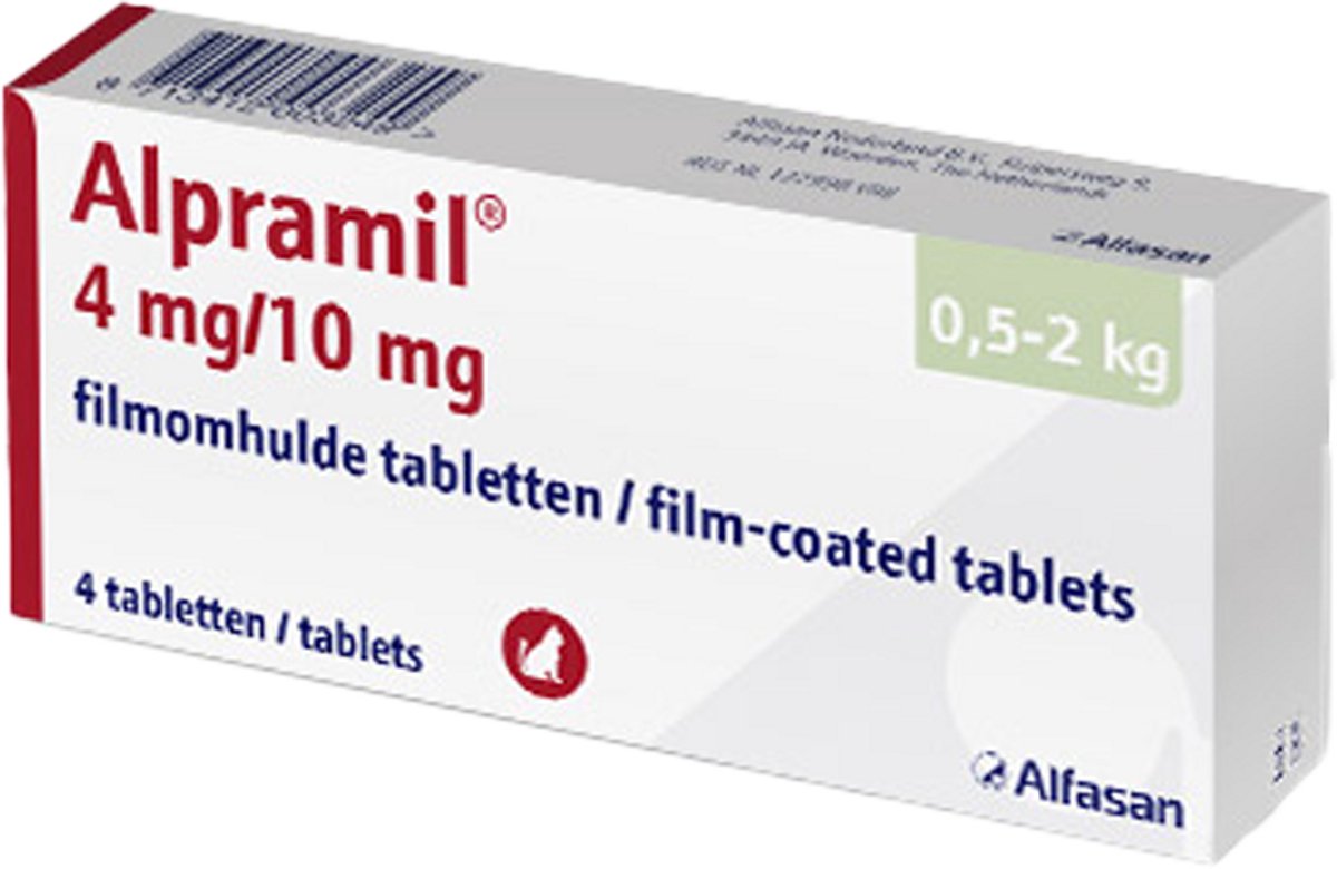 Alpramil Ontworming - Kleine Kat - 4 tabletten