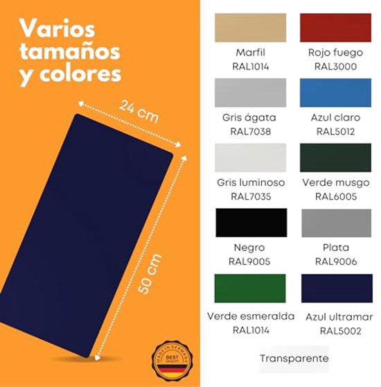 Zelfklevende reparatiepatches voor vrachtwagen, aanhanger, tent en camping - Ultramarineblauw 50 x 24 cm — afbeelding 2