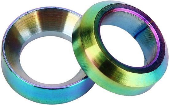 Bicycle Caliper Gasket - Caliper Fixed Bolts Spacer - 4pcs/lot - TC4 Titanium Caliper Fixed Bolts Gasket Spacer voor Mountain Bike - Fietsonderdelen en accessoires van Merkloos — afbeelding 5