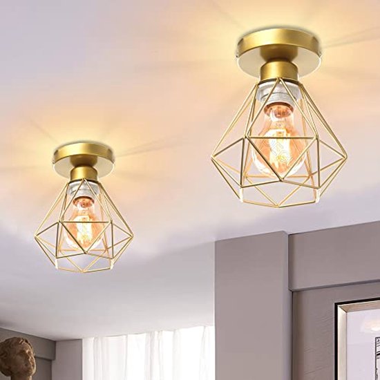 Japanse plafondlamp vierkante houten plafondlamp online bestellen