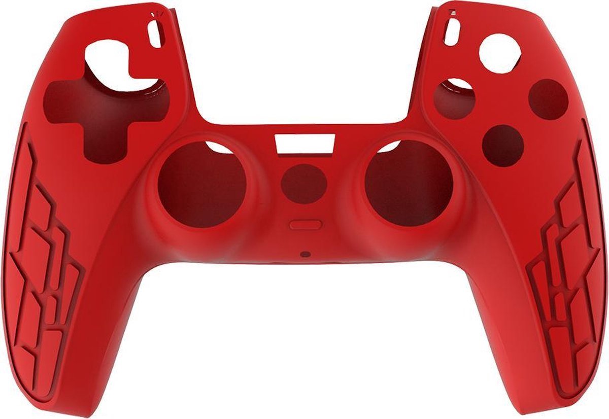 Scoby - Controller Hoesje - Silicone Cover - Geschikt voor PS5 - Universeel - Rood