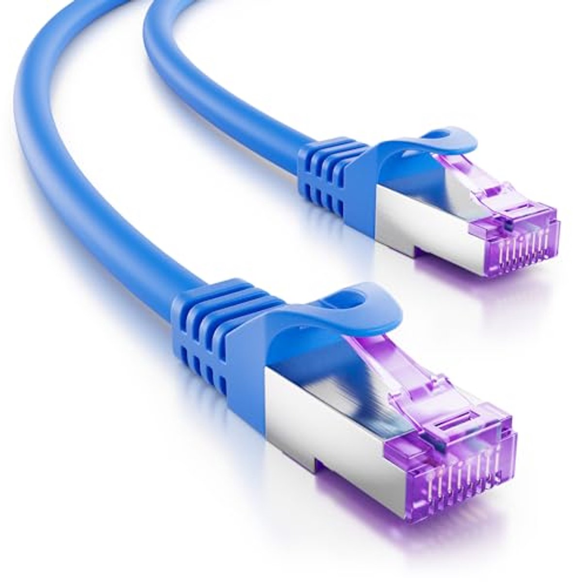 Image of 2m CAT7 Netwerkkabel - 10 Gigabit RJ45 Ethernetkabel voor Highspeed LAN en Modem