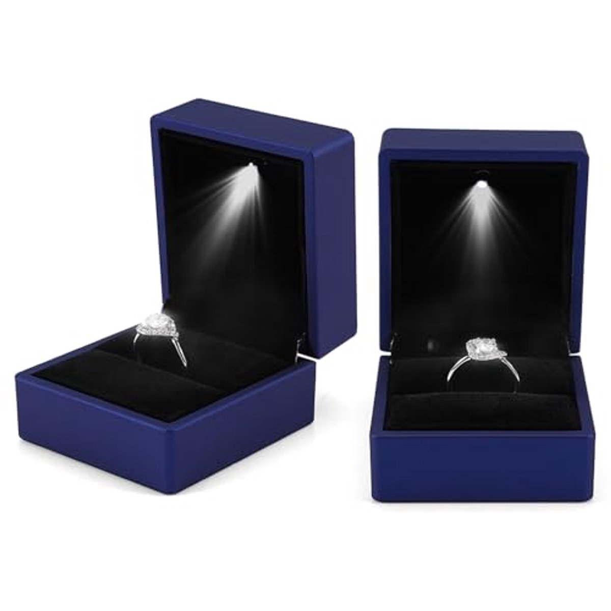 LED-ringdoos met interne verlichting voor huwelijksaanzoek - Elegant en duurzaam